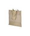 Shopper in cotone naturale da 135 g/m2 con rete, manici lunghi Handle