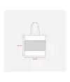 Shopper in cotone naturale da 135 g/m2 con rete, manici lunghi Handle