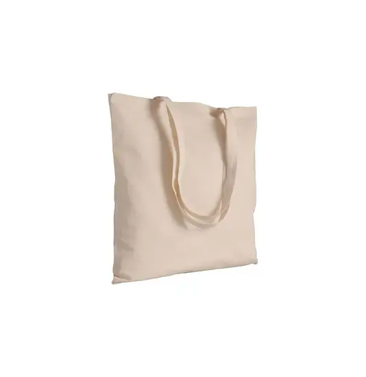 Shopper in cotone naturale, manici lunghi Handle