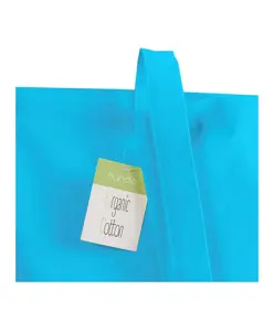 Shopper in cotone organico 140 g/m2, manici lunghi Handle