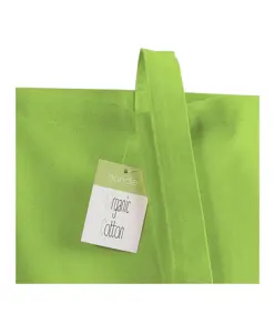 Shopper in cotone organico 140 g/m2, manici lunghi Handle