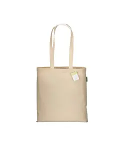 Shopper in cotone organico 190 g/m2, manici lunghi Handle