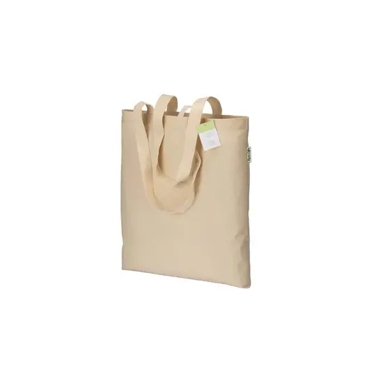 Shopper in cotone organico 190 g/m2, manici lunghi Handle