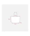 Shopper in cotone organico con manici lunghi e soffietto alla base Handle