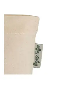 Shopper in cotone organico con manici lunghi e soffietto alla base Handle