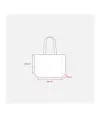 Shopper in cotone riciclato 120 g/m2 con interno laminato in PP Handle