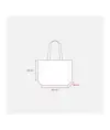 Shopper in cotone riciclato 120 g/m2 con interno laminato in PP Handle
