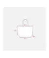 Shopper in cotone riciclato 120 g/m2 con interno laminato in PP Handle