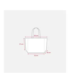 Shopper in cotone riciclato 120 g/m2 con interno laminato in PP Handle