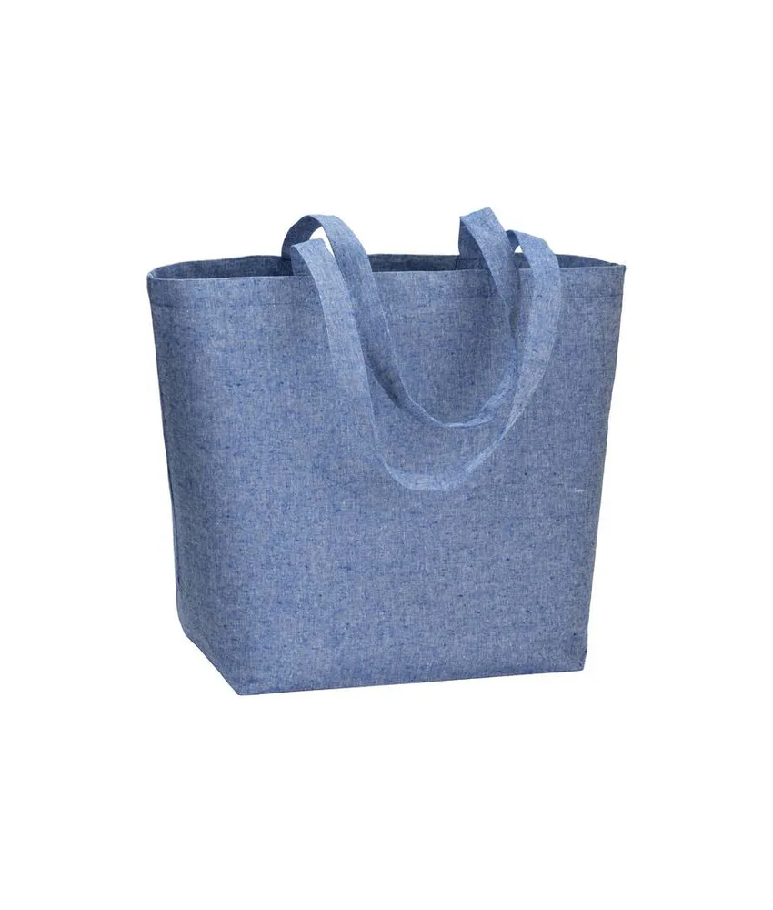 10 pezzi Shopper in cotone riciclato 120 g/m2 con interno laminato in PP Handle