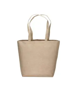 Shopper in cotone riciclato 120 g/m2 con interno laminato in PP Handle