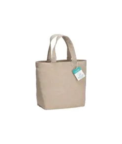 Shopper in cotone riciclato  150 g/m2 con manici corti Handle