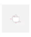 Shopper in cotone riciclato  150 g/m2 con manici corti Handle