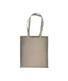 Shopper in cotone riciclato 150 g/m2 effetto melange, manici lunghi Handle