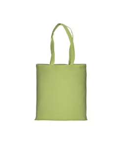 Shopper in cotone riciclato 150 g/m2 effetto melange, manici lunghi Handle