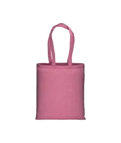 Shopper in cotone riciclato 150 g/m2 effetto melange, manici lunghi Handle