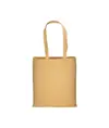 Shopper in cotone riciclato 150 g/m2 effetto melange, manici lunghi Handle