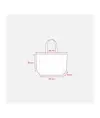 Shopper in cotone riciclato  190 g/m2 con soffietto alla base, manici lunghi Handle