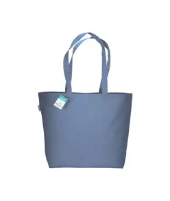 Shopper in cotone riciclato  190 g/m2 con soffietto alla base, manici lunghi Handle
