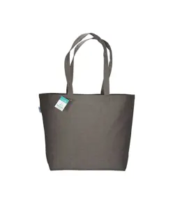Shopper in cotone riciclato  190 g/m2 con soffietto alla base, manici lunghi Handle