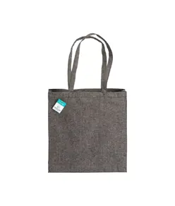 Shopper  in cotone riciclato 190 g/m2, manici lunghi e soffietto Handle