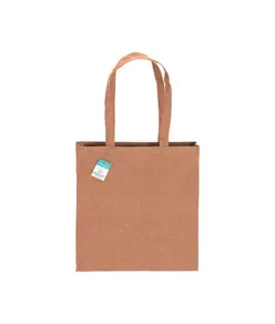 Shopper  in cotone riciclato 190 g/m2, manici lunghi e soffietto Handle