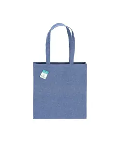 Shopper  in cotone riciclato 190 g/m2, manici lunghi e soffietto Handle