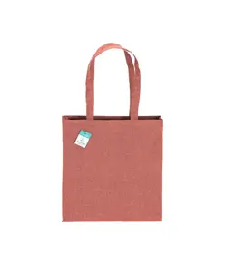 Shopper  in cotone riciclato 190 g/m2, manici lunghi e soffietto Handle