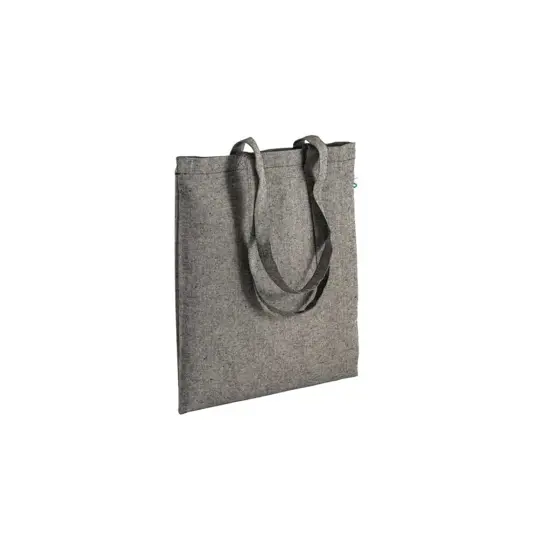 Shopper in cotone riciclato 190 g/m2, manici lunghi Handle