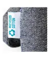 Shopper in cotone riciclato 280 g/m2, manici lunghi e soffietto Handle