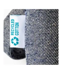 Shopper in cotone riciclato 280 g/m2, manici lunghi e soffietto Handle