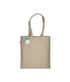 Shopper in cotone riciclato 280 g/m2, manici lunghi e soffietto Handle