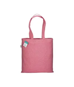 Shopper in cotone riciclato 280 g/m2, manici lunghi e soffietto Handle