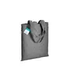 Shopper in cotone riciclato 280 g/m2, manici lunghi e soffietto Handle