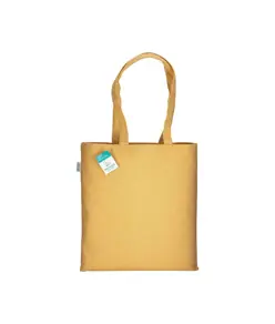 Shopper in cotone riciclato 280 g/m2, manici lunghi e soffietto Handle