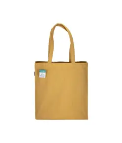 Shopper in cotone riciclato 280 g/m2, manici lunghi e soffietto Handle