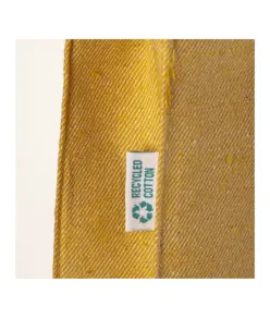 Shopper in cotone riciclato 280 g/m2, manici lunghi e soffietto Handle