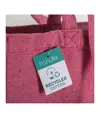 Shopper in cotone riciclato 280 g/m2, manici lunghi e soffietto Handle