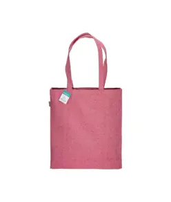 Shopper in cotone riciclato 280 g/m2, manici lunghi e soffietto Handle