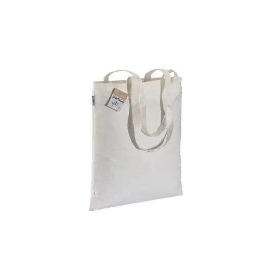 Shopper in fibra di bambù 135 g/m2, manici lunghi Handle