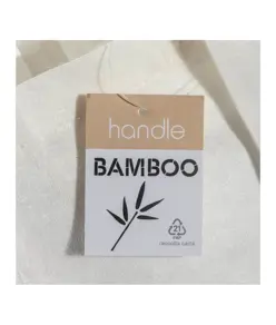 Shopper in fibra di bambù 135 g/m2, manici lunghi Handle
