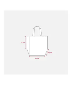 Shopper in formato cartone da pizza in TNT 80 g/m2 Handle