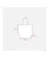 Shopper in formato cartone da pizza in TNT 80 g/m2 Handle
