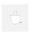 Shopper in formato cartone da pizza in TNT 80 g/m2 Handle
