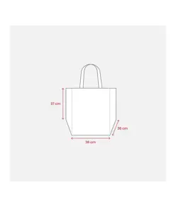 Shopper in formato cartone da pizza in TNT 80 g/m2 Handle