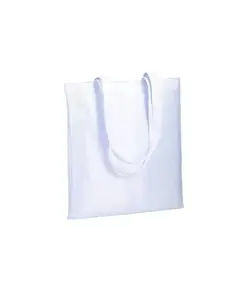 Shopper in policotone brillante 150g/m2, manici lunghi Handle