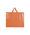 Shopper in PP  riciclato laminato 120g/m2, manici corti e soffietto Handle