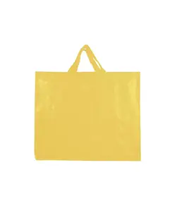 Shopper in PP  riciclato laminato 120g/m2, manici corti e soffietto Handle