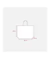 Shopper in PP  riciclato laminato 120g/m2, manici corti e soffietto Handle