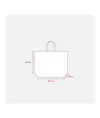 Shopper in PP  riciclato laminato 120g/m2, manici corti e soffietto Handle